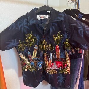 Tropical Adventure Kids Set  - Blue
Shirt and shorts